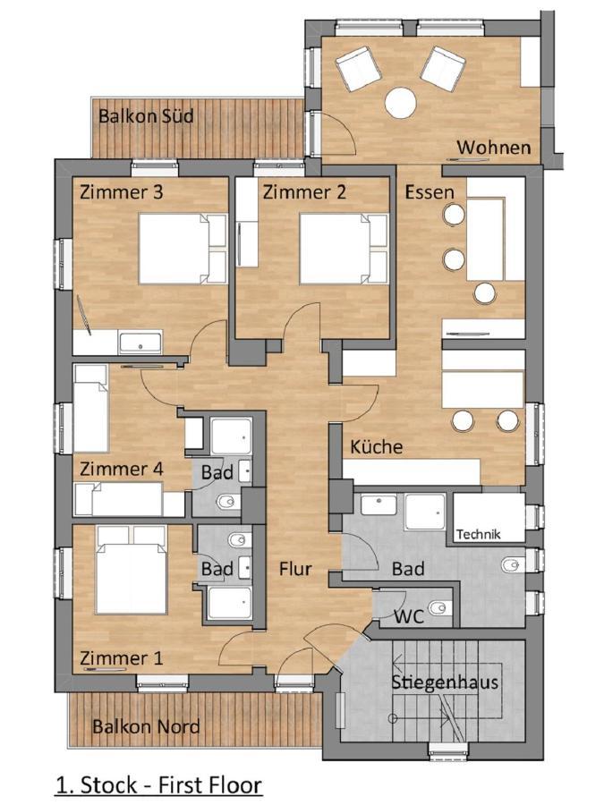 Апартаменти Haus Alton Фібербрунн Екстер'єр фото